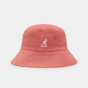 Coral Kangol bucket hat